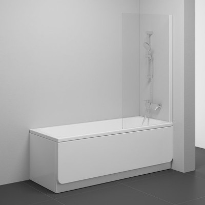 Шторка для ванны Ravak NVS1-80 белый+transparent
