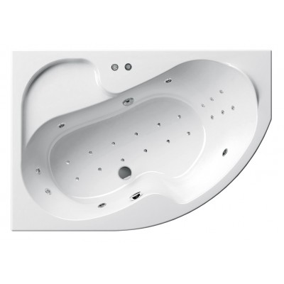 Гидромассажная ванна ROSA L 140х105 Beauty Pro белый (BP-W/Ros1-140L)