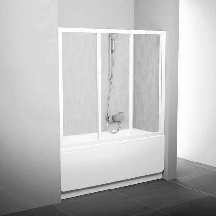 Шторка для ванны Ravak AVDP3-180 белый transparent